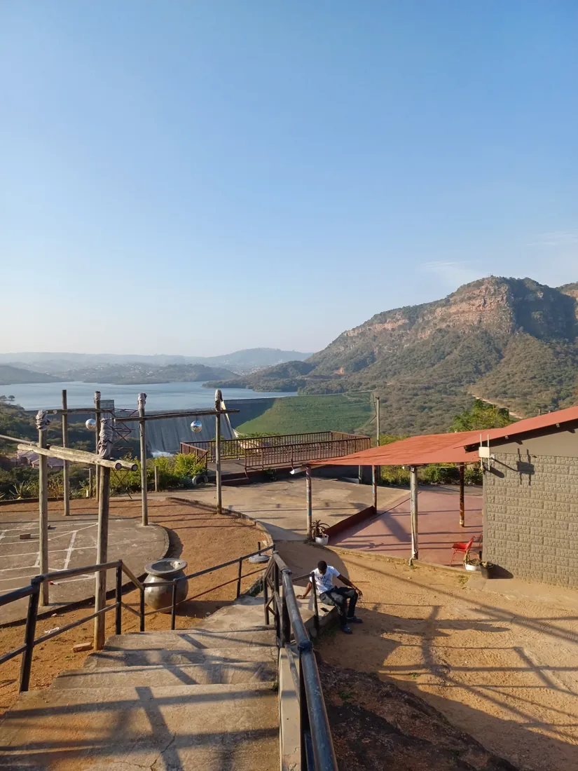 The view over Inanda Dam from the Wushwini Art Centre base